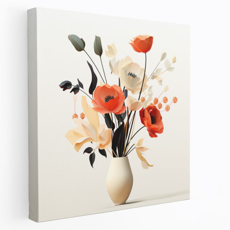 Still Life Canvas Print - Modern Floral Bouquet Wall Art - Still Life, Canvas Wall Art, Wall Decoration, Wall Art