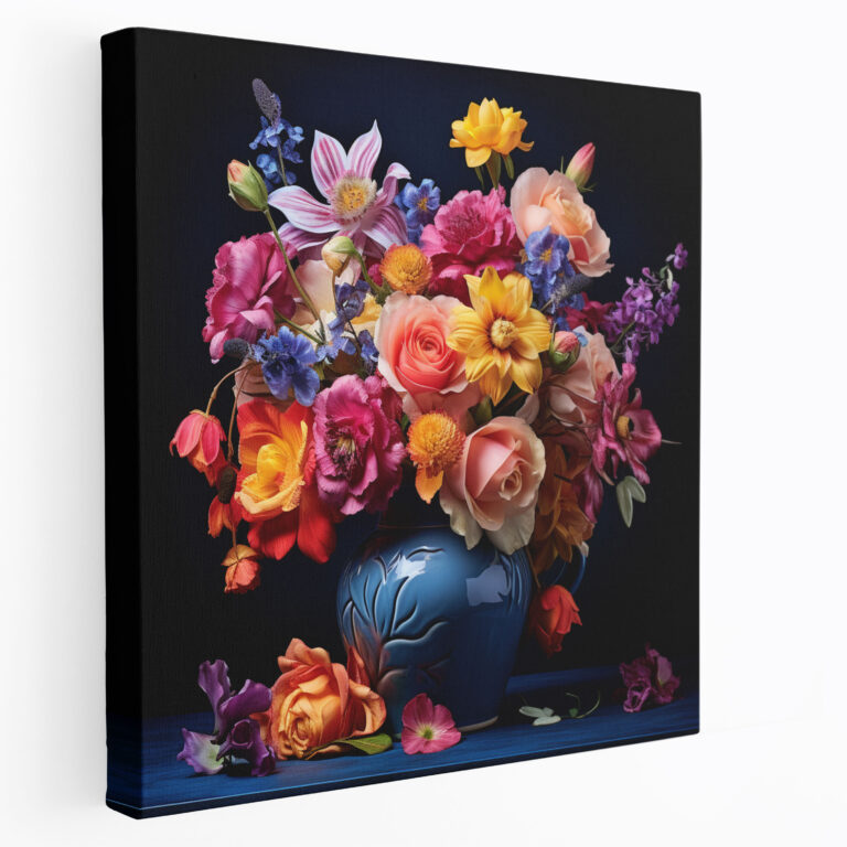 Still Life Wall Art - Colorful Flowers - Still Life, Still Life, Colorful Flowers, Canvas Wall Art