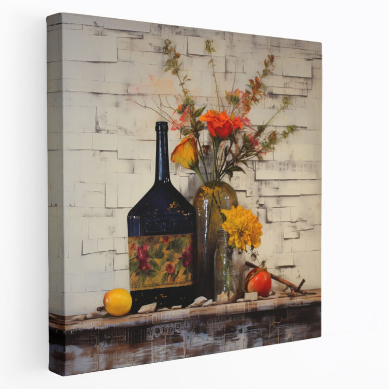 Still Life Canvas Print - Abstract Mixed Media - Still Life, Wall Decoration, Abstract Mixed Media, Wall Art