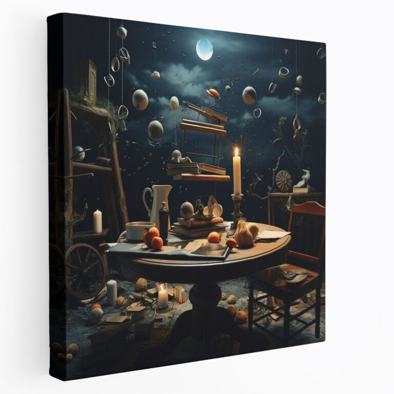 Still Life Wall Art - Surrealistic Composition - Canvas Print - Still Life, Floating Objects, Enigmatic, Wall Decoration