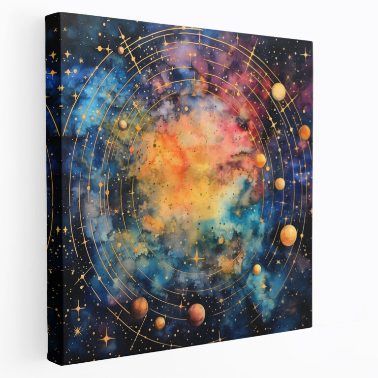 Whimsical Star Map Wall Art - Star Map, Canvas Wall Art, Wall Art, Wall Decoration