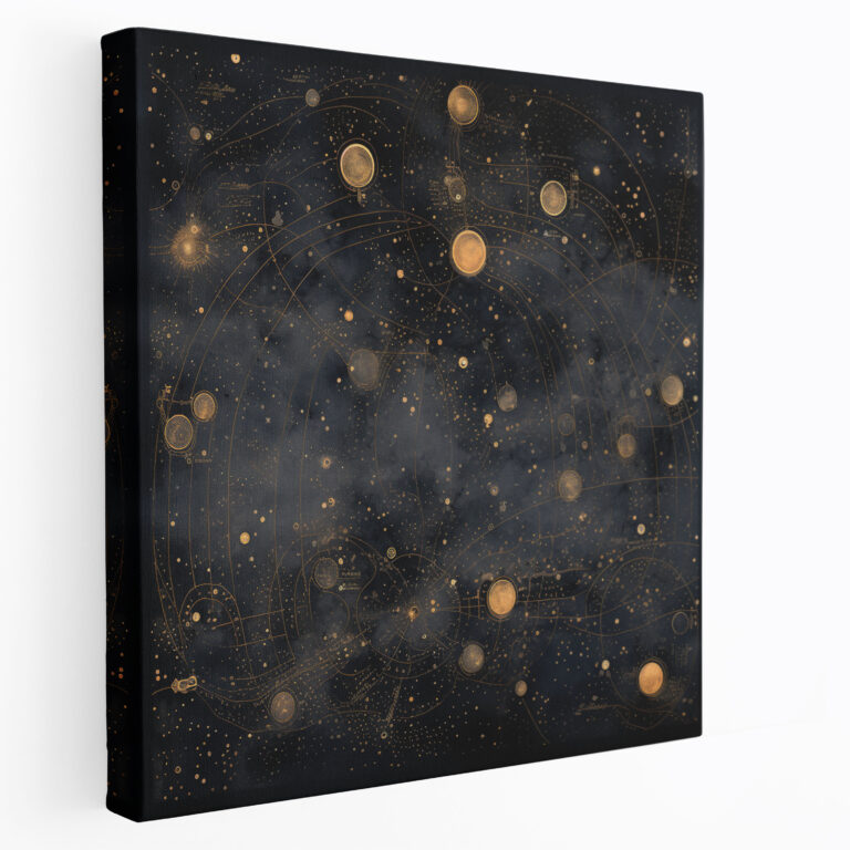 Stardust Star Map Wall Art - Star Map, Wall Art, Home Decoration, Celestial Map