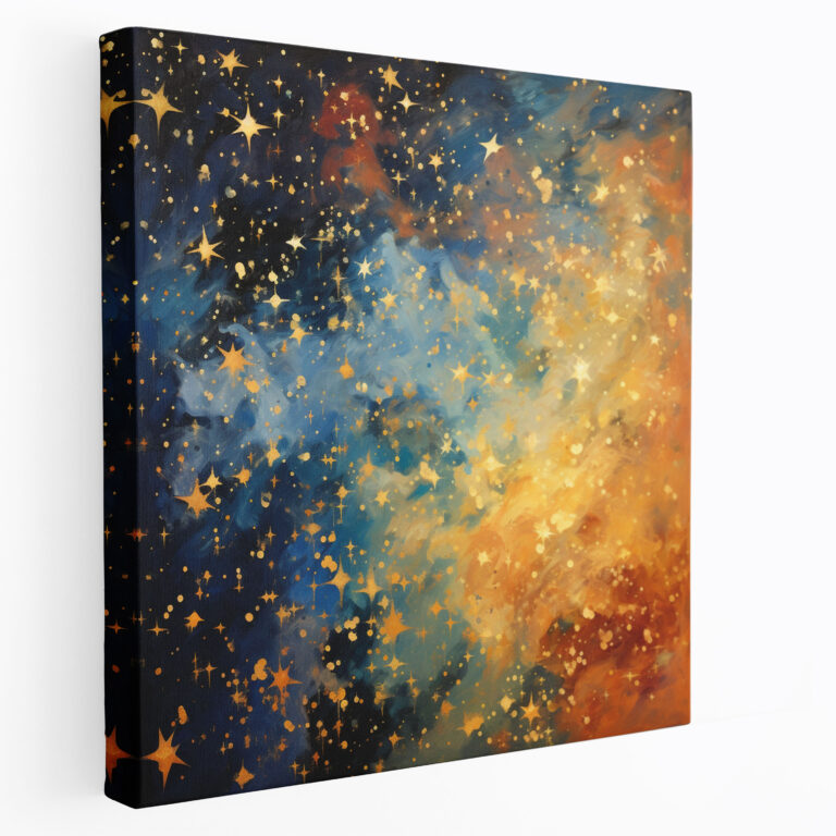 Dreamy Star Map Canvas Print - Star Map, Home Decoration, Star Map, Dreamy Colors