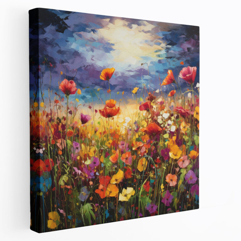 Stormy Fields Canvas Print - Storm, Home Decoration, Canvas, Canvas Wall Art