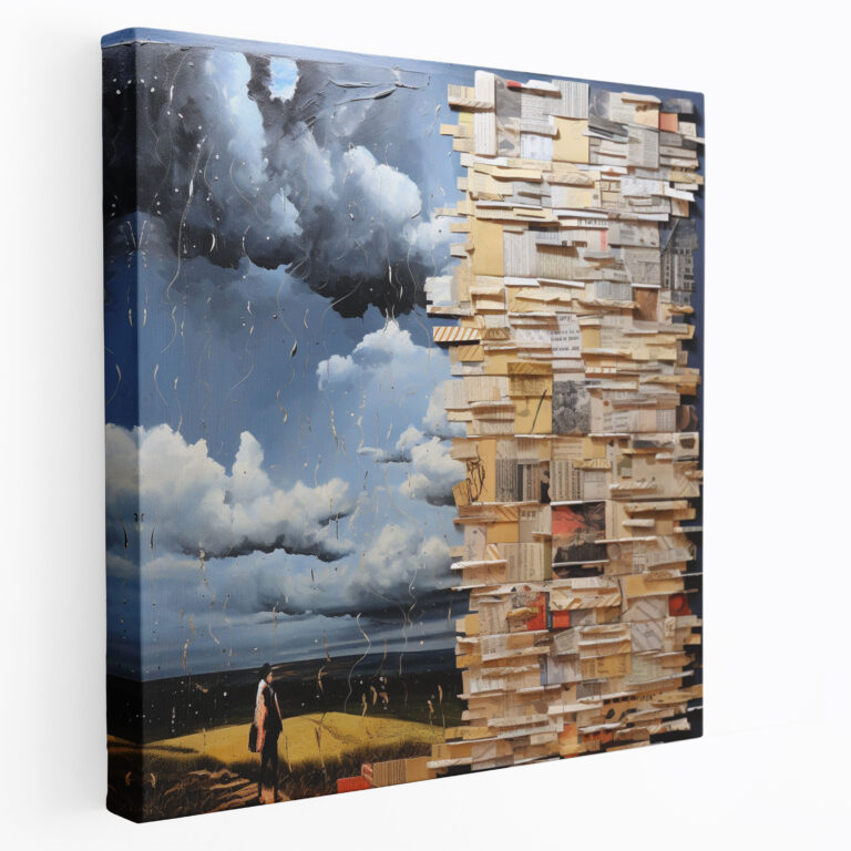 Stormy Thoughts Canvas Print - Storm, Canvas Wall Art, Words, Storm