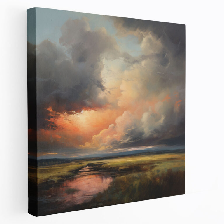 Serene Storm Canvas Print - Storm, Canvas Wall Art, Home Decoration, Serene Landscape