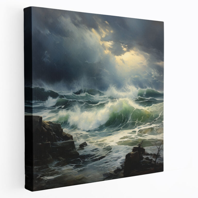 Stormy Seascape Wall Art - Storm, Storm, Canvas Wall Art, Home Decoration
