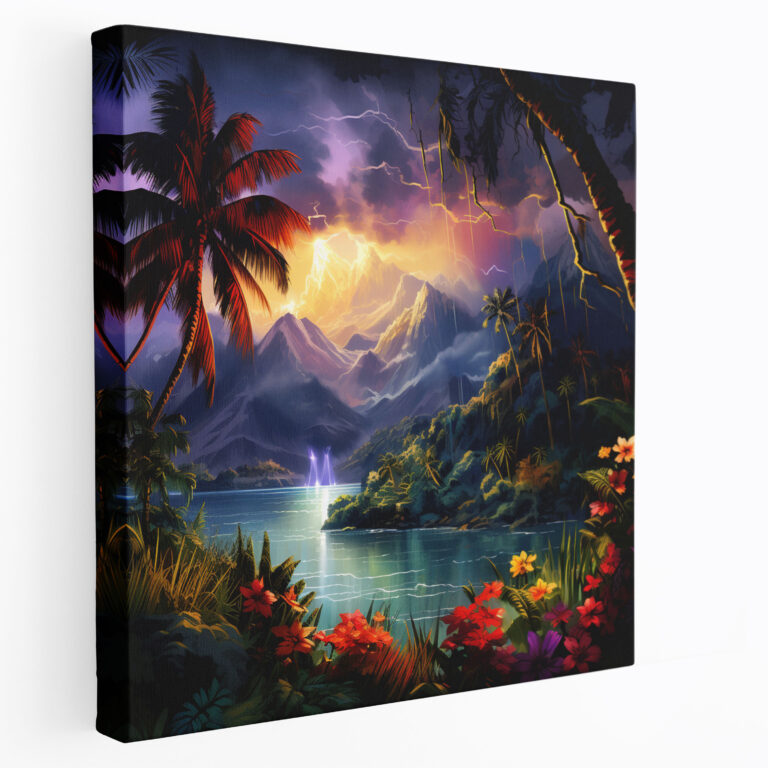 Storm Wall Decoration - Storm, Digital Painting, Wall Decoration, Exotic Island