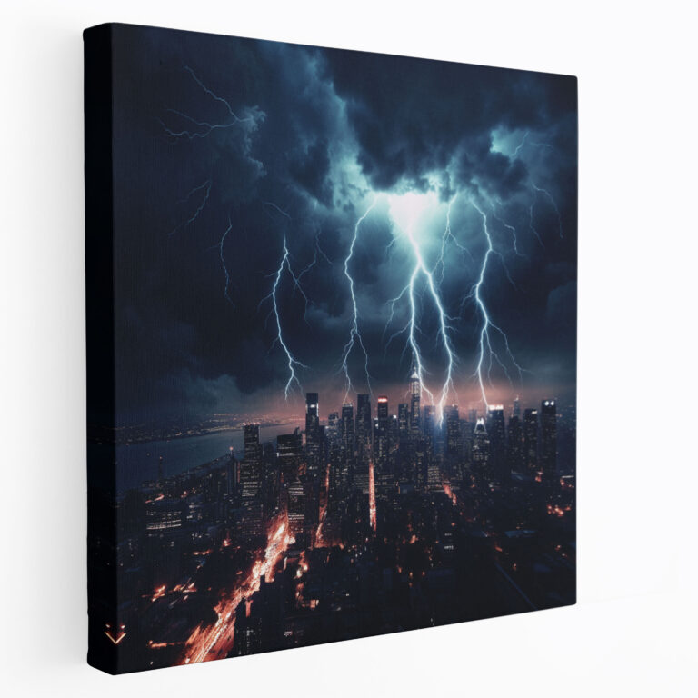 Storm Canvas Print - Storm, Canvas, Wall Decoration, Night