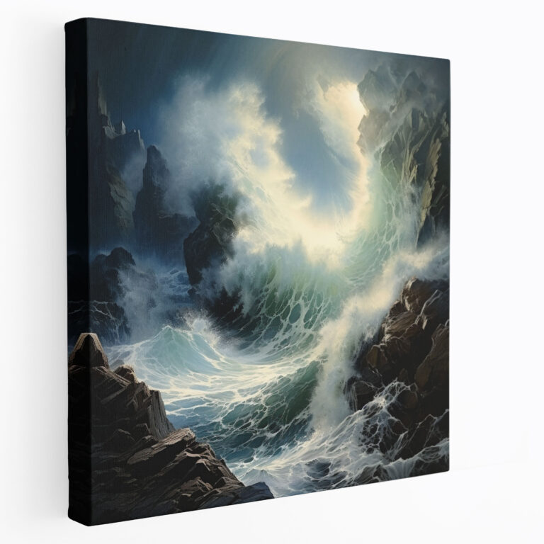 Storm Wall Art - Storm, Wall Decoration, Wave Crashing, Canvas Wall Art