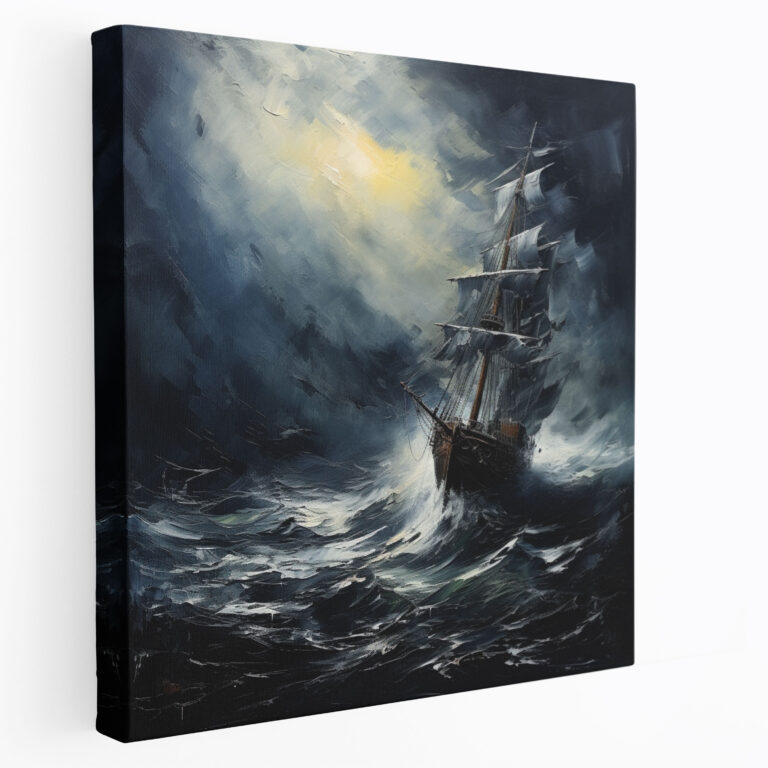 Stormy Seas Canvas Print - Storm, Storm Canvas Print, Stormy Seas Home Decoration, Canvas Wall Art
