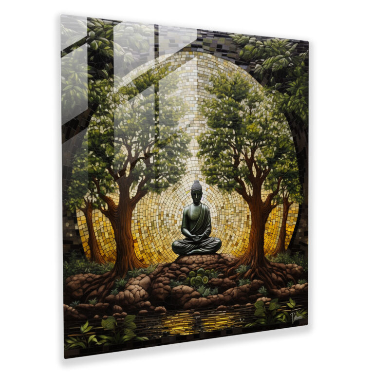 Zen Garden Glass Print - Spiritual, Glass Art, Spiritual, Glass Wall Art