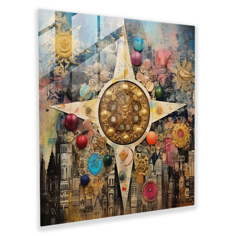 Spiritual Harmony Glass Print - Spiritual, Spiritual, Home Decoration, Glass Wall Art
