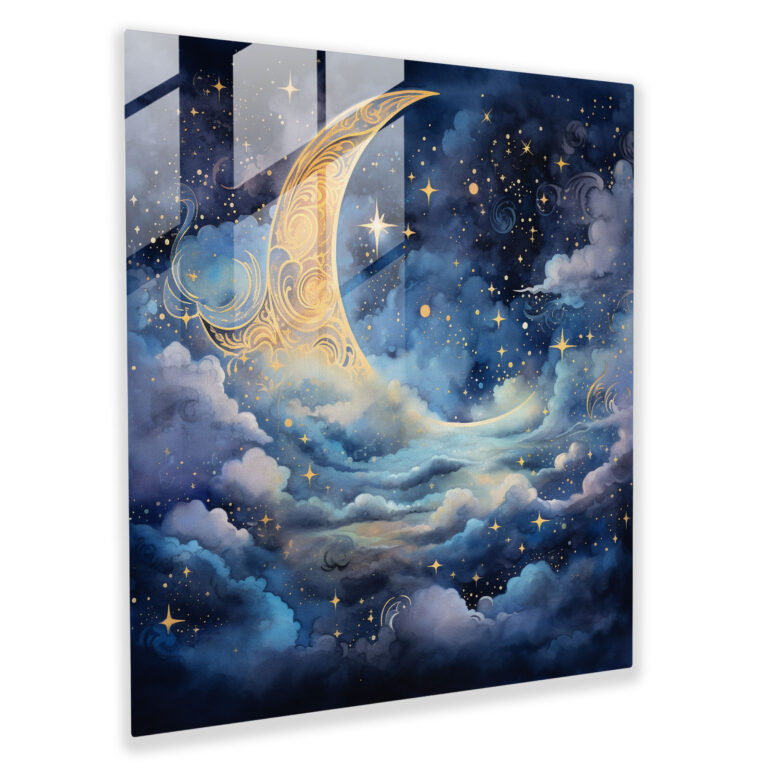 Spiritual Celestial Glass Print - Spiritual, Spiritual Celestial, Home Decoration, Glass Wall Art