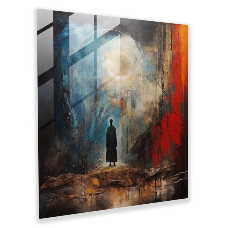Path To Enlightenment - Glass Wall Art - Spiritual, Home Decoration, Wall Decoration, Glass Art
