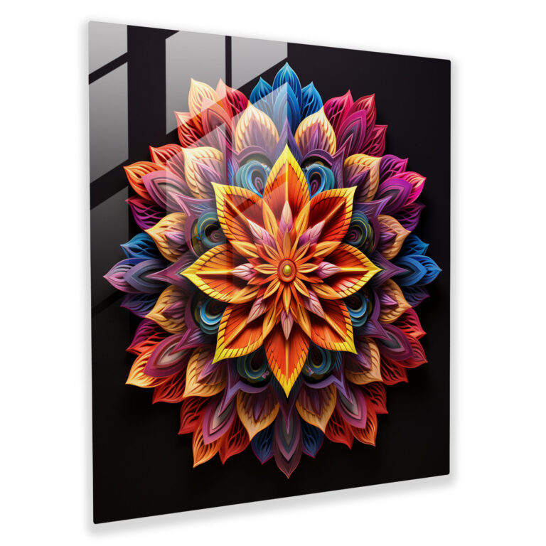 Sacred Harmony - Glass Wall Art - Spiritual, Wall Decoration, Home Decoration, Spiritual