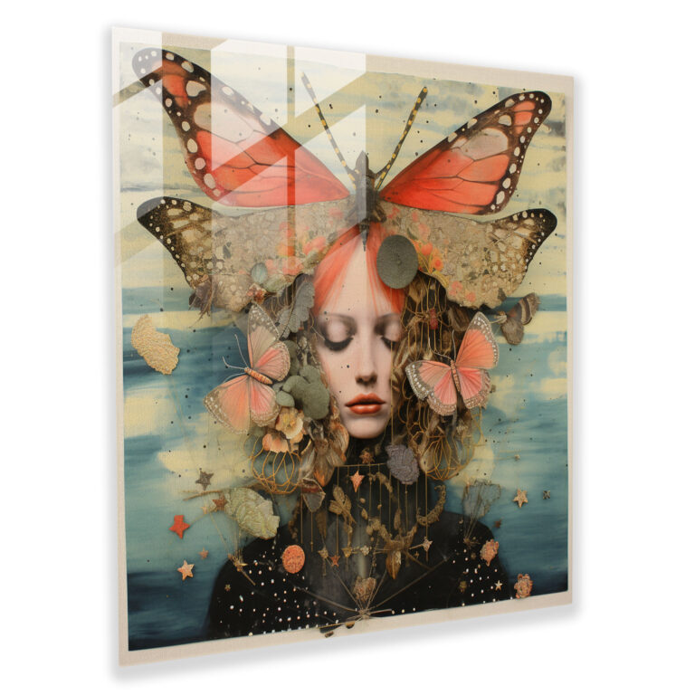 Whimsical Awakening - Glass Wall Art - Spiritual, Glass Wall Art, Modern Art, Glass Art