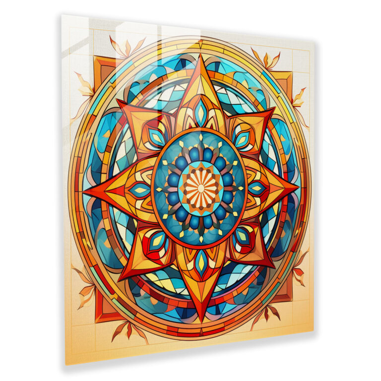 Spiritual Geometry Glass Print - Spiritual, Glass Art, Glass Print, Glass Wall Art