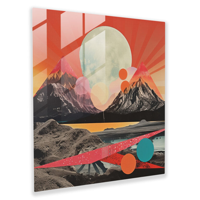 Contrast Sunset Glass Print - Sunset, Glass Wall Art, Sunset, Home Decoration