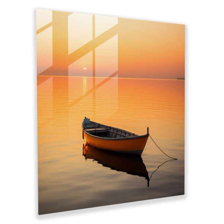 Tranquil Sunset Glass Print - Sunset, Tranquil Sunset, Glass Print, Home Decoration