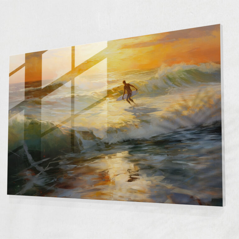 Surf Wall Decoration - Surf, Beauty Of Nature, Modern Art, Surfer
