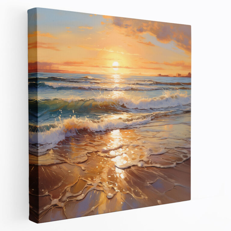 Sunset Beach Wall Art - Sunset, Impressionist Style, Home Decoration, Wall Decoration
