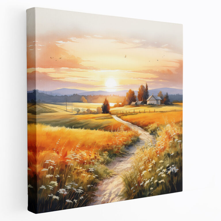 Sunset Countryside Canvas Print - Sunset, Sunset, Wall Art, Canvas Print