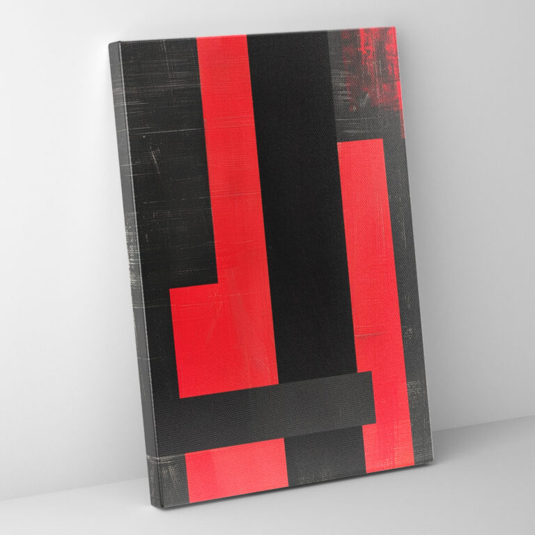 Bold Black And Red Suprematism Canvas Print - Suprematism, Home Decoration, Wall Decoration, Suprematism