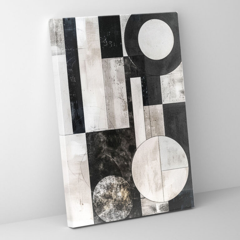 Monochromatic Suprematism Wall Art - Suprematism, Wall Decoration, Wall Art, Abstract Shapes