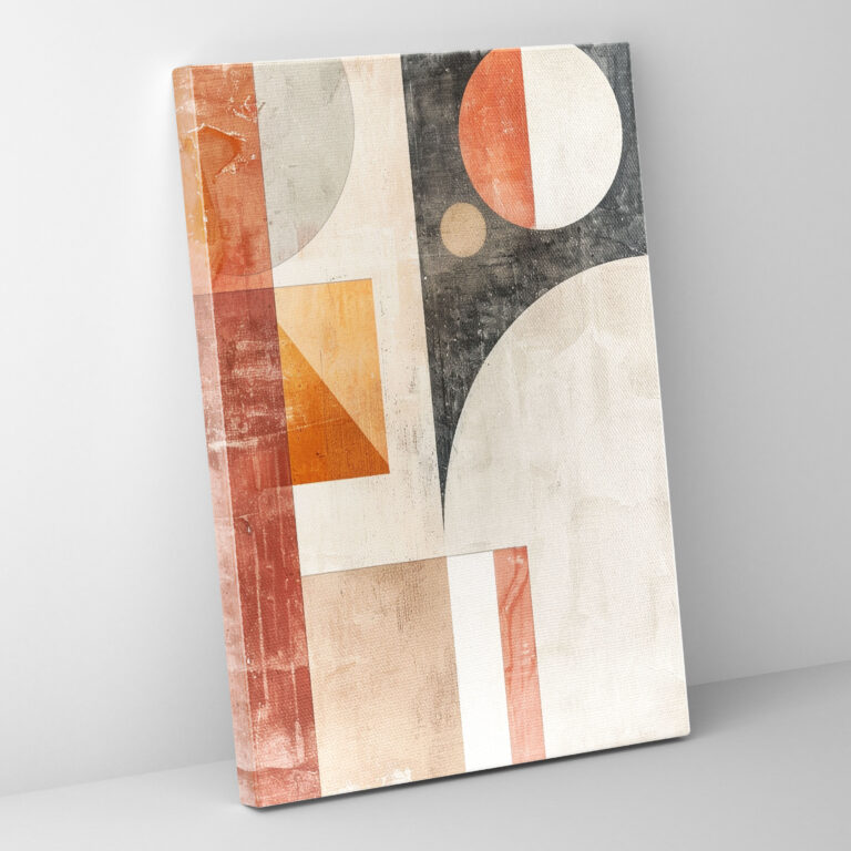 Muted Tones Suprematism Canvas Print - Suprematism, Wall Decoration, Wall Art, Neutral Tones