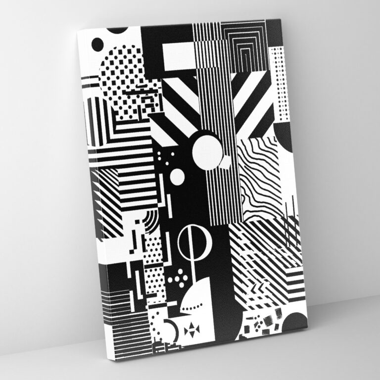 Black And White Suprematism Wall Decoration - Suprematism, Canvas Print, Canvas Wall Art, Home Decoration