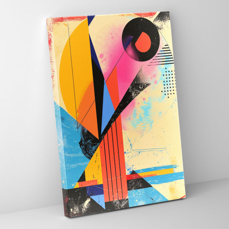 Suprematism Abstract Canvas Print - Suprematism, Vibrant Colors, Abstract, Geometric