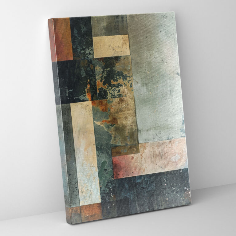 Suprematism Abstract Canvas Print - Suprematism, Subtle Textures, Wall Decoration, Wall Art