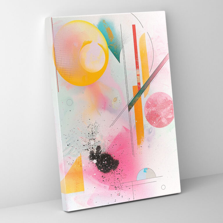 Suprematism Whimsical Wall Art - Suprematism, Dreamy, Home Decoration, Pastel Colors