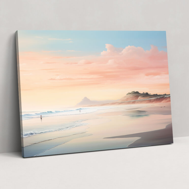 Coastal Serenity Canvas Print - Surf, Wall Decoration, Canvas, Canvas Wall Art