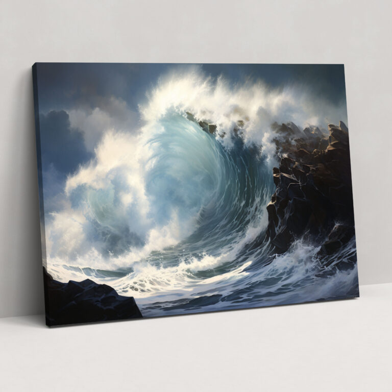 Powerful Waves Canvas Print - Surf, Powerful Waves, Wall Art, Mesmerizing Image