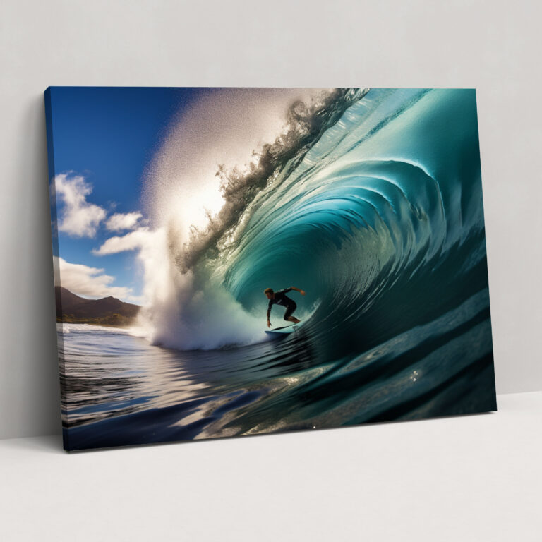 Surf Canvas Print - Action Shot - Surf, Wall Art, Canvas Wall Art, Home Decoration