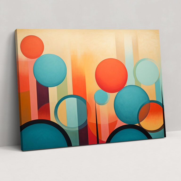 Surf Wall Art - Geometric Waves - Surf, Canvas Wall Art, Wall Decoration, Home Decoration