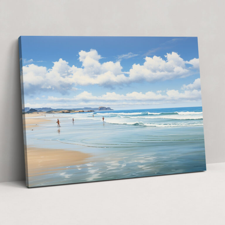 Peaceful Beach Surf Canvas Print - Surf, Surf, Home Decoration, Peaceful Beach