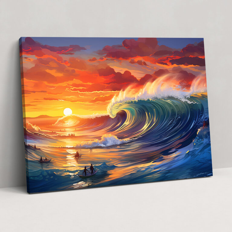 Surf Canvas Print - Surf, Home Decoration, Vibrant Seascape, Wall Decoration