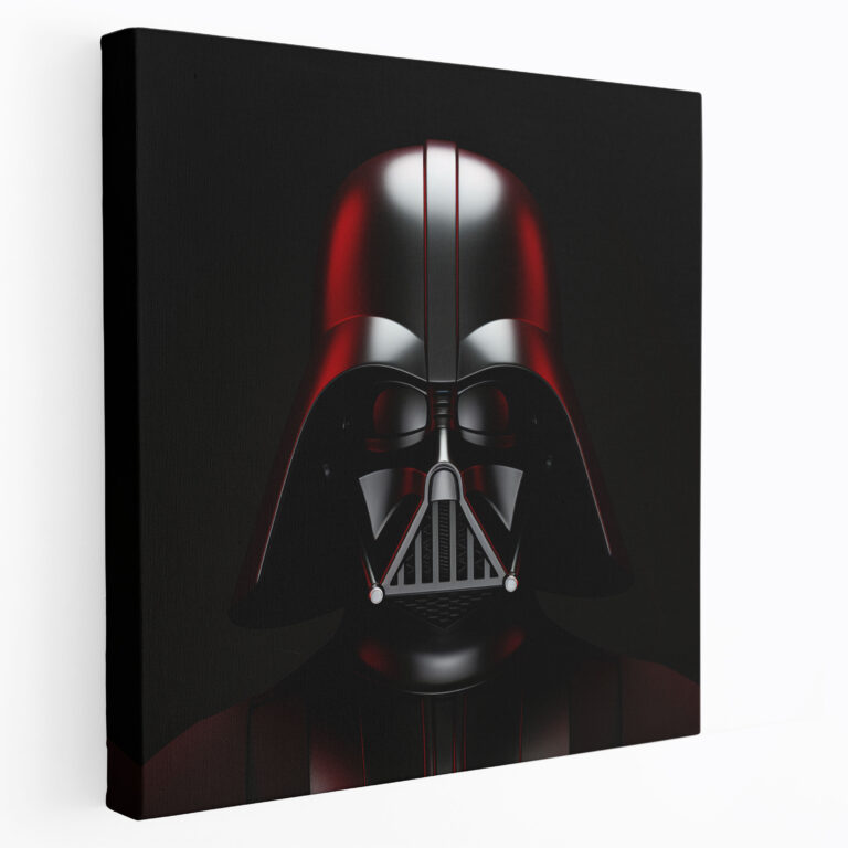 Star Wars Wall Decoration - Darth Vader Minimalist Design - Star Wars, Canvas, Digital Composition, Minimalist Design