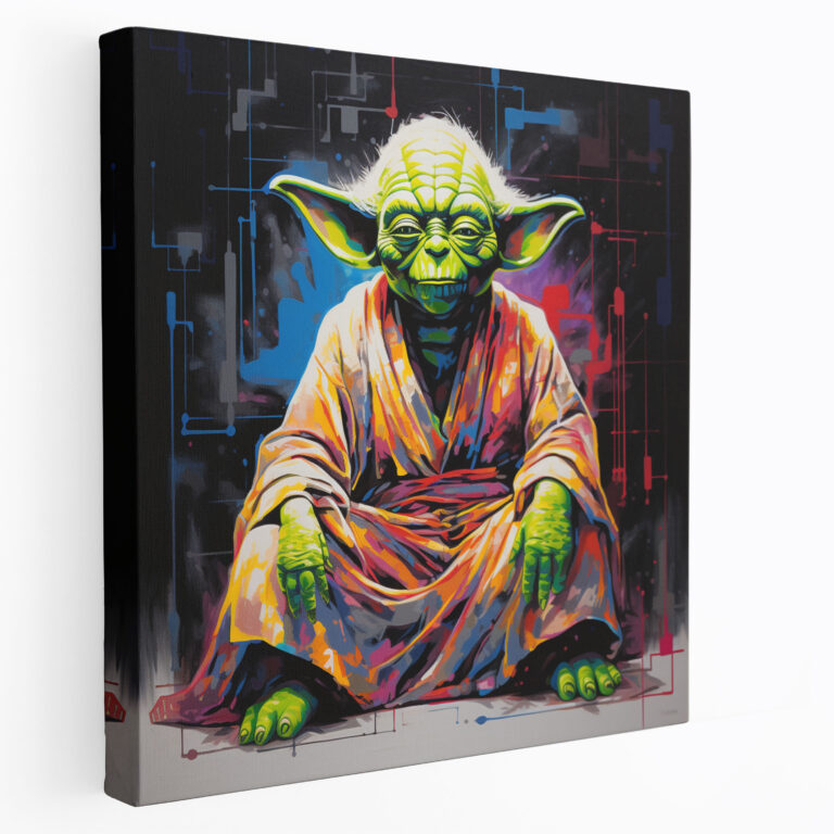 Star Wars Canvas Print - Yoda 3D Pop Art - Star Wars, Wall Art, Yoda, 3D Pop Art