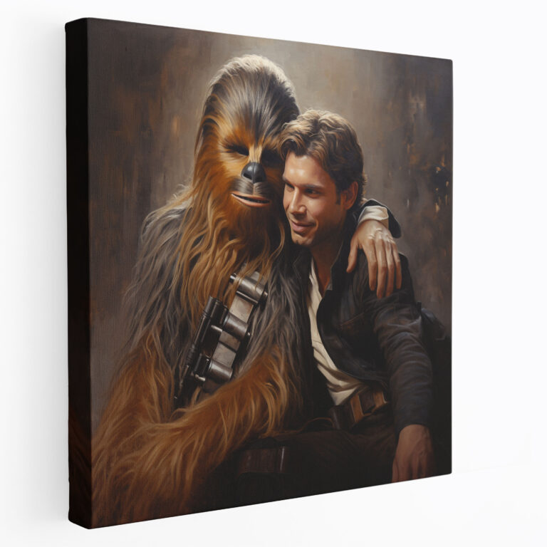 Star Wars Canvas Print - Han Solo And Chewbacca Friendship - Star Wars, Star Wars, Canvas Wall Art, Chewbacca