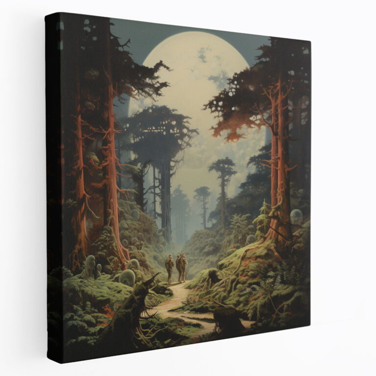 Star Wars Wall Decoration - Surreal Endor Landscape - Star Wars, Dream-Like Setting, Surreal Landscape, Canvas Wall Art