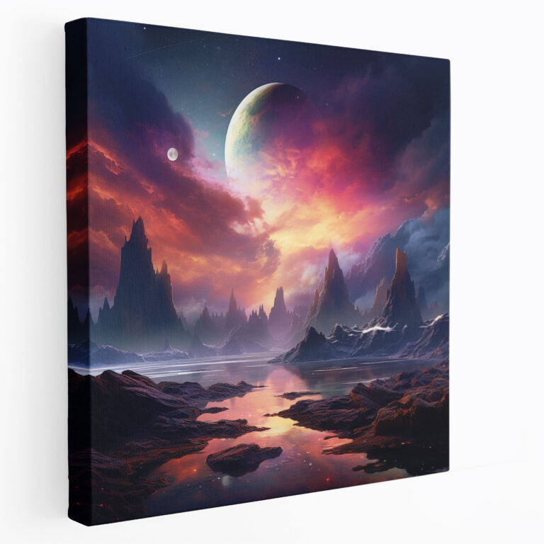 Star Wars Wall Art - Fantasy Galaxy Landscape Canvas Print - Star Wars, Fantasy Landscape, Wall Art, Galaxy