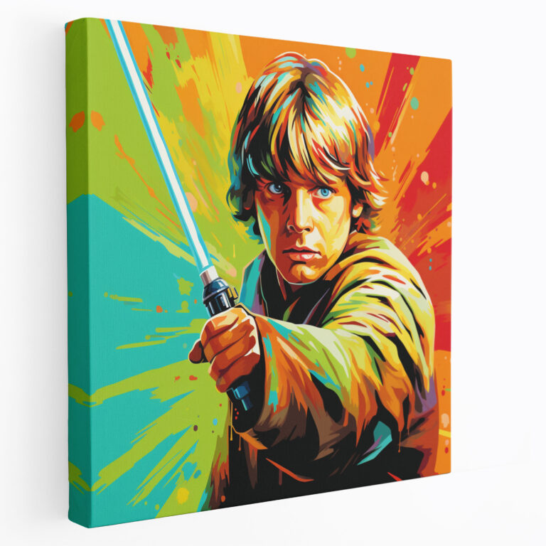 Star Wars Pop Art Canvas Print - Star Wars, Canvas Wall Art, Pop Art Illustration, Home Decoration