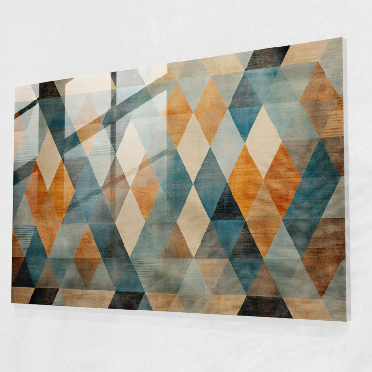 Turkish Carpet Pattern Wall Decoration - Turkish Carpet, Contemporary Twist, Home Decoration, Glass Wall Art