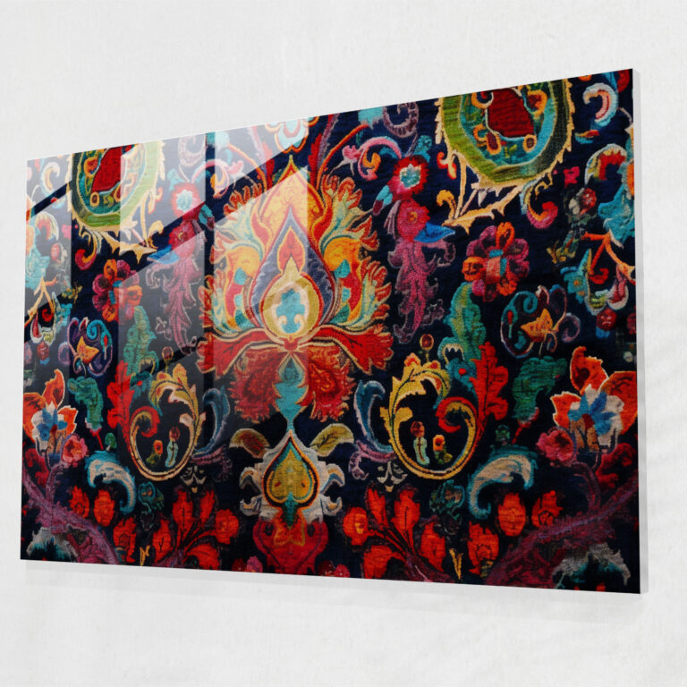 Turkish Carpet Pattern Wall Decoration - Turkish Carpet, Wall Decoration, Intricate Patterns, Jewel Tones