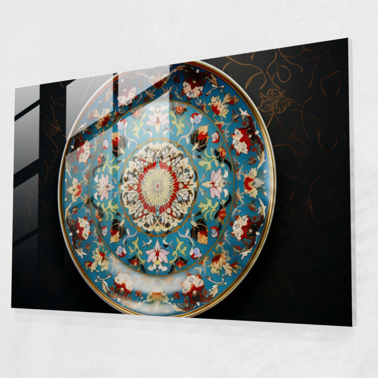 Turkish Carpet Pattern Glass Art - Turkish Carpet, Glass Print, Masterpiece, Glass Art