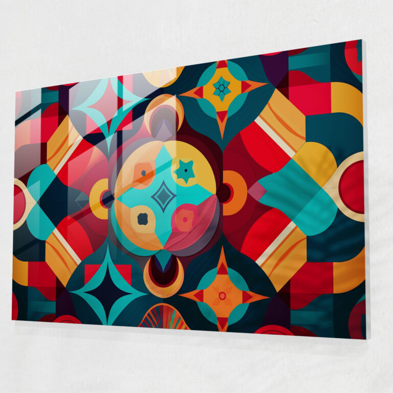 Turkish Carpet Glass Print - Turkish Carpet, Turkish Carpet Pattern, Modern Art, Glass Print